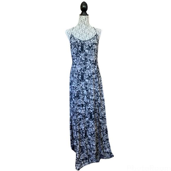 Ark & Co Dresses & Skirts - Ark & Co. Sleeveless Floral Print Maxi Dress Navy Size Large